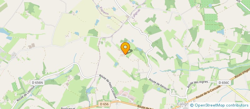 localisation de l'entreprise MONSIEUR JEAN LAVERGNE  CALIGNAC