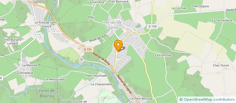 localisation de l'entreprise MONSIEUR JEAN LAVIGNE à VAL-DE-COGNAC