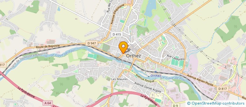 localisation de l'entreprise MONSIEUR JEAN LAVIGNOTTE  ORTHEZ