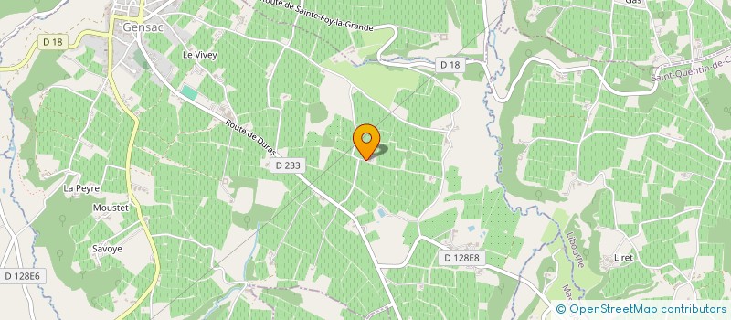 localisation de l'entreprise MONSIEUR JEAN LAVILLE  COUBEYRAC