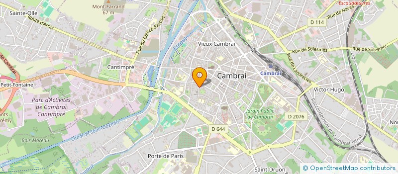 localisation de l'entreprise MONSIEUR JEAN LAVOINE à CAMBRAI