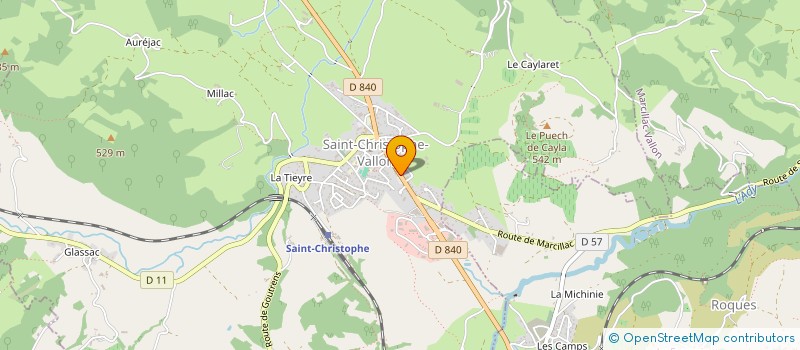 localisation de l'entreprise MONSIEUR JEAN LAYROL à SAINT-CHRISTOPHE-VALLON