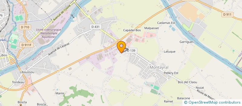 localisation de l'entreprise MONSIEUR JEAN LAZARTIGUES  MONTAYRAL