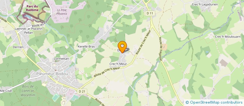 localisation de l'entreprise MONSIEUR JEAN LE BAIL  PLEUMEUR-BODOU