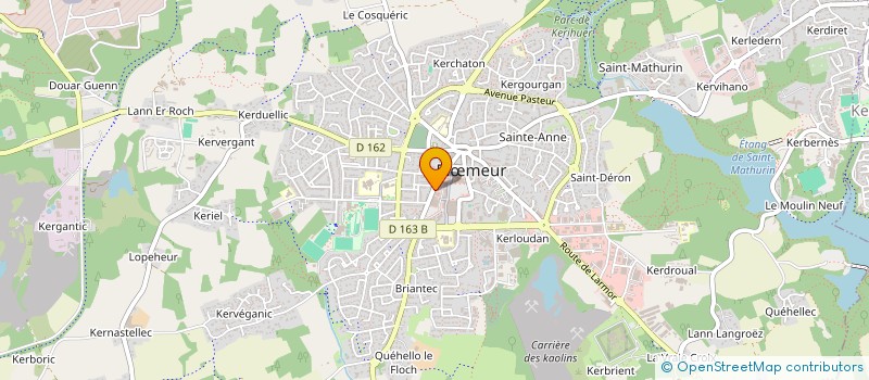 localisation de l'entreprise MONSIEUR JEAN LE BARON  PLOEMEUR