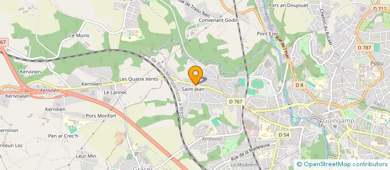 localisation de l'entreprise MONSIEUR JEAN LE BARS  GRACES