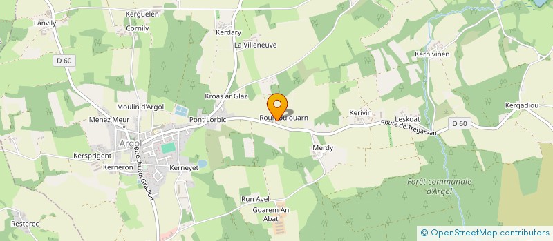 localisation de l'entreprise MONSIEUR JEAN LE BERRE  ARGOL