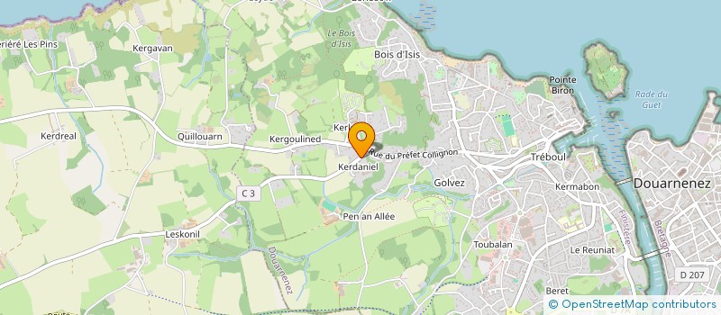 localisation de l'entreprise MONSIEUR JEAN LE BERRE à DOUARNENEZ