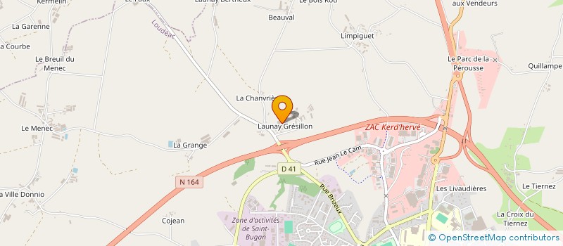 localisation de l'entreprise MONSIEUR JEAN LE BIHAN à LOUDEAC