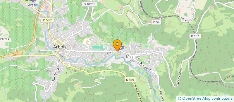 localisation de l'entreprise MONSIEUR JEAN LE BIHAN  ARBOIS