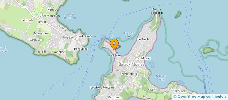 localisation de l'entreprise MONSIEUR JEAN LE BIHAN  ILE-AUX-MOINES