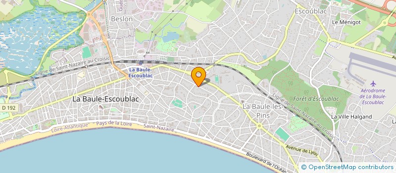 localisation de l'entreprise MONSIEUR JEAN LE BIHEN  LA BAULE-ESCOUBLAC