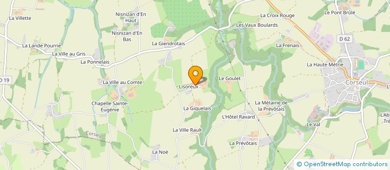 localisation de l'entreprise MONSIEUR JEAN LE BOULANGER  CORSEUL