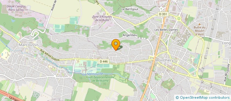 localisation de l'entreprise MONSIEUR JEAN LE BRAS  MONTLHERY