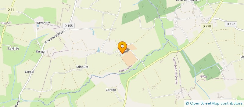 localisation de l'entreprise MONSIEUR JEAN LE BRUN  GUEHENNO