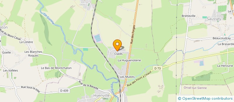 localisation de l'entreprise MONSIEUR JEAN LE CACHEUX  ORVAL SUR SIENNE