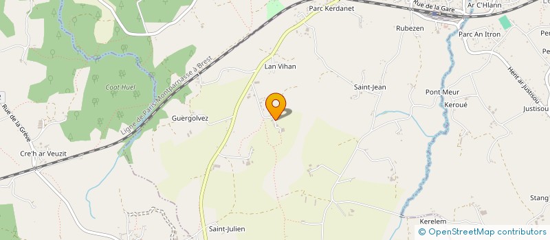 localisation de l'entreprise MONSIEUR JEAN LE CAER à PLOUARET