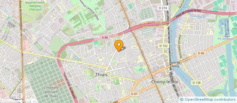 localisation de l'entreprise MONSIEUR JEAN LE CALVEZ  THIAIS