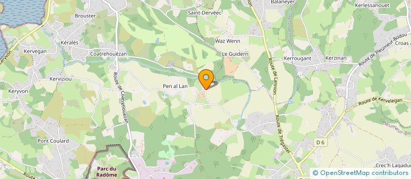 localisation de l'entreprise MONSIEUR JEAN LE CALVEZ  PLEUMEUR-BODOU