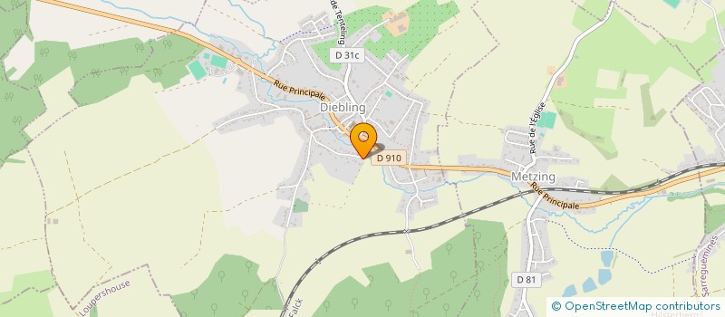 localisation de l'entreprise MONSIEUR JEAN LE CHARPENTIER  DIEBLING