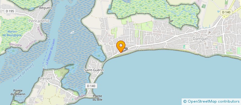 localisation de l'entreprise MONSIEUR JEAN LE CORNO  DAMGAN