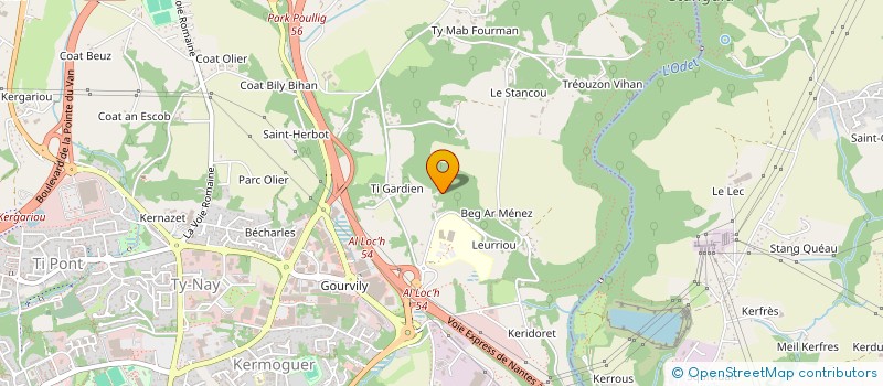 localisation de l'entreprise MONSIEUR JEAN LE CORRE  QUIMPER