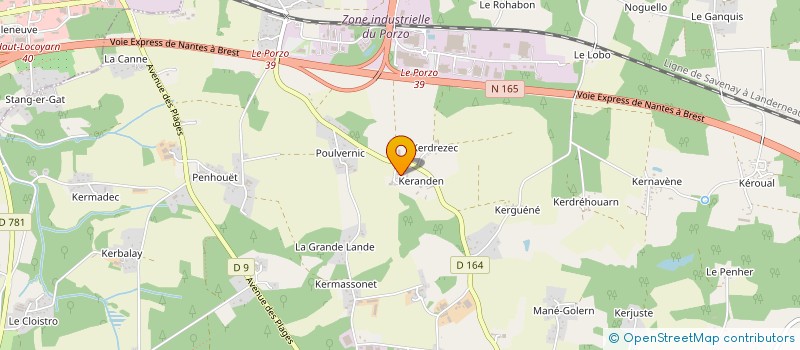 localisation de l'entreprise MONSIEUR JEAN LE CORVEC à KERVIGNAC