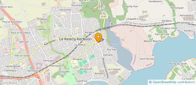 localisation de l'entreprise MONSIEUR JEAN LE DROFF  LE RELECQ-KERHUON