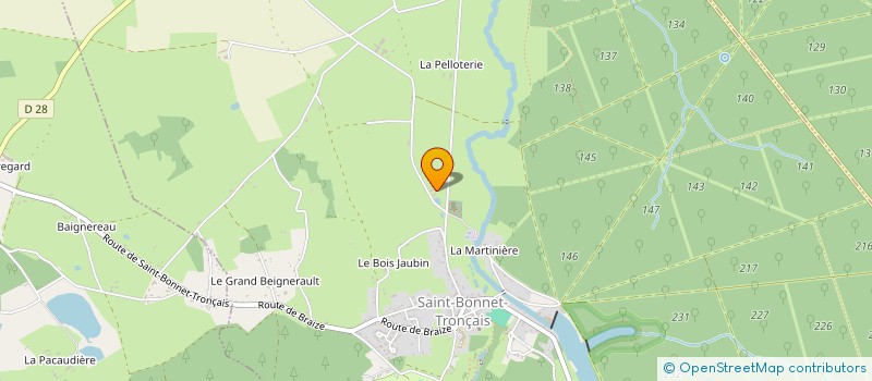 localisation de l'entreprise MONSIEUR JEAN LE-FLECHE  SAINT-BONNET-TRONCAIS