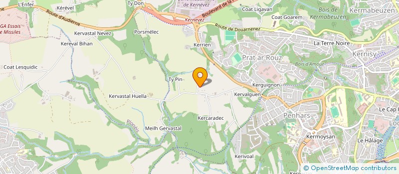 localisation de l'entreprise MONSIEUR JEAN LE FLOC'H  QUIMPER