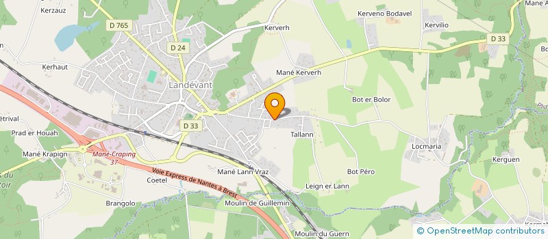 localisation de l'entreprise MONSIEUR JEAN LE FORMAL  LANDEVANT