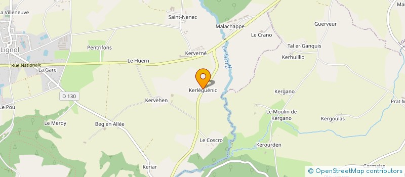 localisation de l'entreprise MONSIEUR JEAN LE GAL  LIGNOL