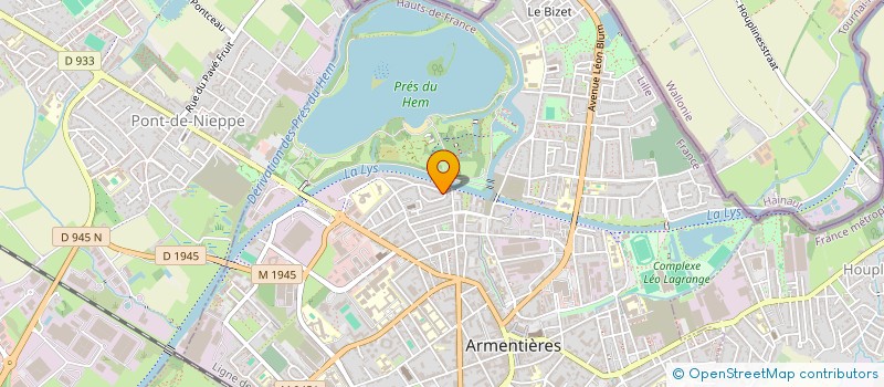 localisation de l'entreprise MONSIEUR JEAN LE GAL  ARMENTIERES