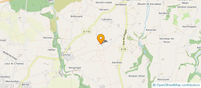 localisation de l'entreprise MONSIEUR JEAN LE GALL  PLOUNEVEZ-LOCHRIST