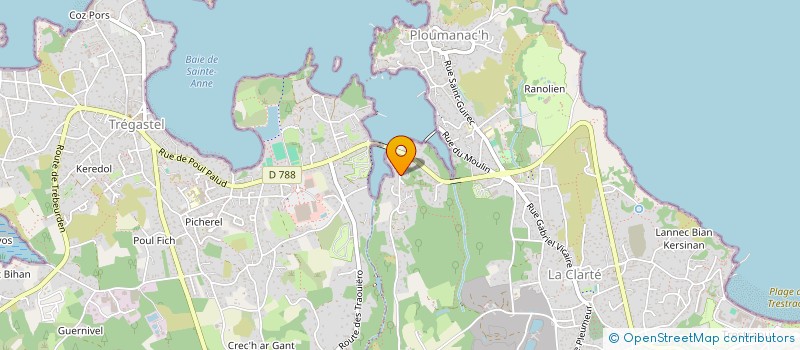 localisation de l'entreprise MONSIEUR JEAN LE GLANIC  PERROS-GUIREC