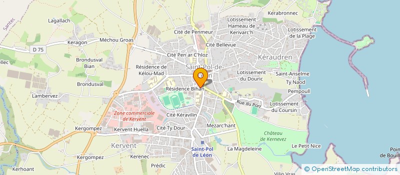 localisation de l'entreprise MONSIEUR JEAN LE GOFF à SAINT-POL-DE-LEON