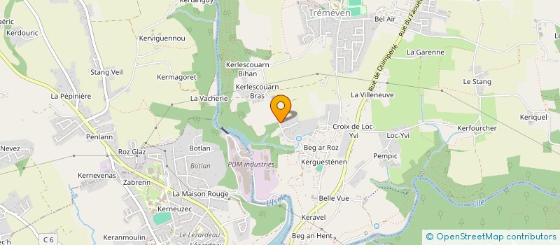 localisation de l'entreprise MONSIEUR JEAN LE GOFF  TREMEVEN