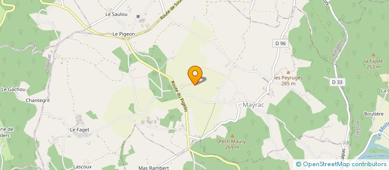 localisation de l'entreprise MONSIEUR JEAN LE-GOFF  LACHAPELLE-AUZAC