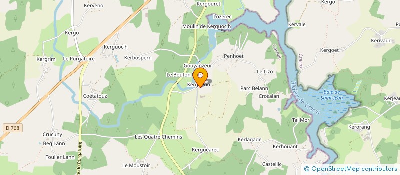 localisation de l'entreprise MONSIEUR JEAN LE GOUGUEC  CARNAC