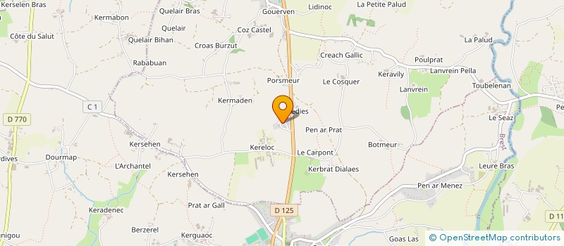 localisation de l'entreprise MONSIEUR JEAN LE GOUIL  GOULVEN