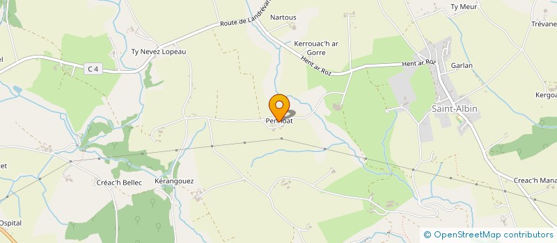 localisation de l'entreprise MONSIEUR JEAN LE GRAND  PLOGONNEC