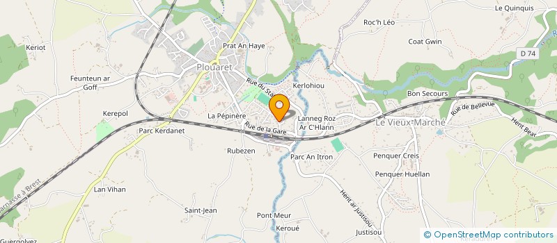 localisation de l'entreprise MONSIEUR JEAN LE GRUIEC  PLOUARET