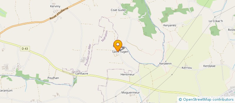 localisation de l'entreprise MONSIEUR JEAN LE GUELLEC  MAHALON