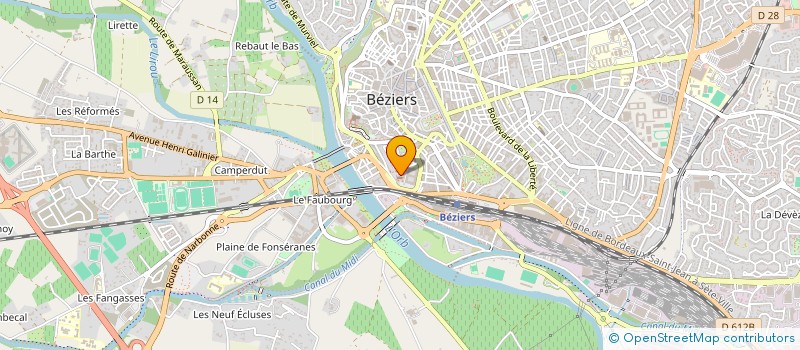 localisation de l'entreprise MONSIEUR JEAN LE GUELVOUT  BEZIERS