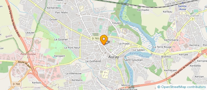 localisation de l'entreprise MONSIEUR JEAN LE GUENNEC à AURAY