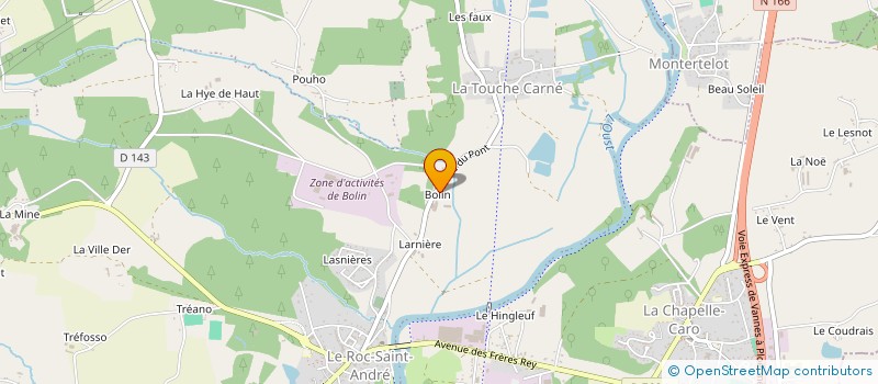 localisation de l'entreprise MONSIEUR JEAN LE GUEVEL à VAL D'OUST