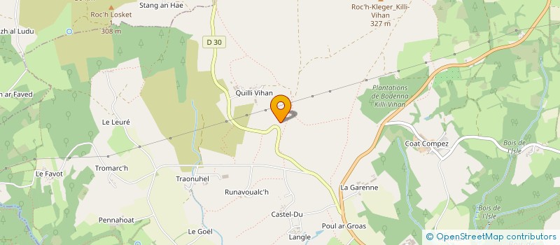 localisation de l'entreprise MONSIEUR JEAN LE GUILLOU  BRASPARTS