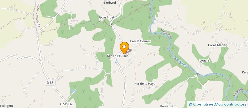 localisation de l'entreprise MONSIEUR JEAN LE GUILLOUX à PLOUNEVEZ-MOEDEC