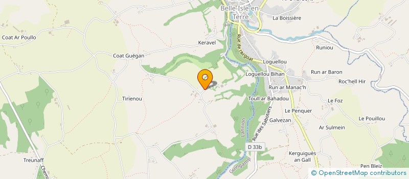 localisation de l'entreprise MONSIEUR JEAN LE HENAFF à BELLE-ISLE-EN-TERRE