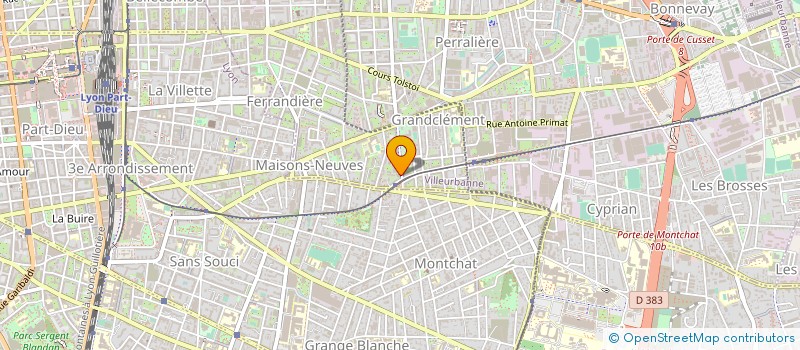 localisation de l'entreprise MONSIEUR JEAN LE HIR  VILLEURBANNE